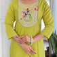 The52 Liril Embroidered Rayon Fabric Straight Kurta, Pant and Dupatta Set - Swadesiicart