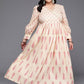 Ahalyaa Women's Traditional wear Ethnic Dress - Tan | Swadesiicart