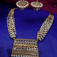 Priyaasi Women Kundan Beads Pearls Gold-Polished Jewellery Set - Noz2Toz