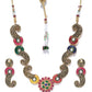 Priyaasi Women Multi-Color Kundan Ruby Emerald Gold-Polished Jewellery Set - Swadesiicart