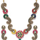 Priyaasi Women Multi-Color Kundan Ruby Emerald Gold-Polished Jewellery Set - Swadesiicart