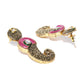 Priyaasi Women Multi-Color Kundan Ruby Emerald Gold-Polished Jewellery Set - Swadesiicart