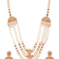 Priyaasi Women White Beads Pearls Gold-Polished Jewellery Set - Swadesiicart