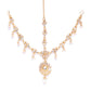 Priyaasi Women Kundan Pearls Gold-Polished MaangTika Jewellery Set - Swadesiicart