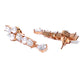 Priyaasi Women American Diamond Pearls Rose Gold-Polished Jewellery Set - Swadesiicart