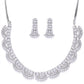 Priyaasi Women American Diamond Silver Plated Jewellery Set - Swadesiicart