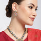 Priyaasi Women Blue Red Kundan Gold-Polished Meenakari Jewellery Set - Swadesiicart