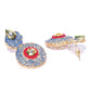 Priyaasi Women Blue Red Kundan Gold-Polished Meenakari Jewellery Set - Swadesiicart