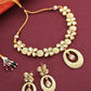 Priyaasi Women Sea Green Kundan Gold-Polished Meenakari Jewellery Set - Noz2Toz