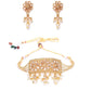 Priyaasi Women Kundan Pearls Beads Gold-Polished Jewellery Set - Swadesiicart