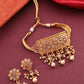 Priyaasi Women Kundan Pearls Beads Gold-Polished Jewellery Set - Noz2Toz