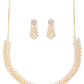 Priyaasi Women American Diamond Gold-Polished Geometric Jewellery Set - Swadesiicart