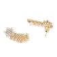 Priyaasi Women American Diamond Gold-Polished Geometric Jewellery Set - Swadesiicart