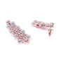 Priyaasi Women American Diamond Rose Gold-Polished Geometric Jewellery Set - Swadesiicart
