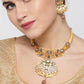 Priyaasi Women Kundan Gold-Polished Floral Jewellery Set - Swadesiicart