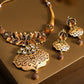 Priyaasi Women Kundan Gold-Polished Floral Jewellery Set - Noz2Toz