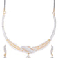 Priyaasi Women Ruby American Diamond Gold-Polished Jewellery Set - Swadesiicart