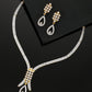 Priyaasi Women American Diamond Gold-Polished Jewellery Set - Noz2Toz