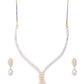 Priyaasi Women American Diamond Gold-Polished Jewellery Set - Swadesiicart