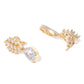 Priyaasi Women American Diamond Gold-Polished Jewellery Set - Swadesiicart