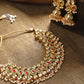 Priyaasi Women Gold-Polished Kundan And Ruby Studded Jewellery Set - Noz2Toz