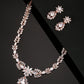Priyaasi Women American Diamond Rose Gold-Polished Jewellery Set - Noz2Toz