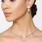 Priyaasi Women American Diamond Rose Gold-Polished Jewellery Set - Swadesiicart
