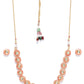 Priyaasi Women Orange Kundan Gold-Polished Jewellery Set - Swadesiicart