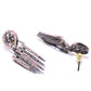 Priyaasi Women Black American Diamond Rhodium Plated Linear Jewellery Set - Swadesiicart