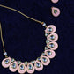 Priyaasi Women Pink Kundan Gold-Polished Paisley Jewellery Set - Noz2Toz