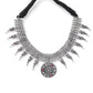 Priyaasi Women Ruby German Silver Oxidised Jewellery Set - Swadesiicart