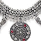 Priyaasi Women Ruby German Silver Oxidised Jewellery Set - Swadesiicart