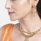 Priyaasi Women Kundan Beads Gold-Polished Jewellery Set - Swadesiicart