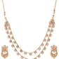 Priyaasi Women Kundan Pearls Gold-Polished Layered Jewellery Set - Swadesiicart
