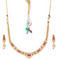 Priyaasi Women Ruby Stones Pearls Beads Gold-Polished Jewellery Set - Swadesiicart