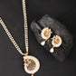 Priyaasi Women Pearls Beads Gold-Polished Floral Jewellery Set - Noz2Toz