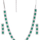 Priyaasi Women Emerald Delight - Green American Diamond Jewellery Set - Swadesiicart