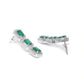 Priyaasi Women Emerald Delight - Green American Diamond Jewellery Set - Swadesiicart