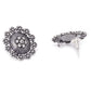 Priyaasi Women German Silver Oxidised Ghungroo Jewellery Set With Ring & Nosepin - Swadesiicart