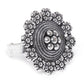 Priyaasi Women German Silver Oxidised Ghungroo Jewellery Set With Ring & Nosepin - Swadesiicart