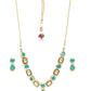 Priyaasi Women Turquoise Blue Stones Jewellery Set - Swadesiicart
