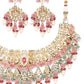 Priyaasi Women Multicolor Stones Kundan Beads Pearls Gold-Polished Jewellery Set - Swadesiicart