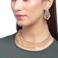 Priyaasi Women Gold-Polished American Diamond Jewellery Set - Swadesiicart