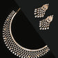 Priyaasi Women Gold-Polished American Diamond Jewellery Set - Noz2Toz