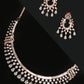 Priyaasi Women Rose Gold American Diamond Jewellery Set - Noz2Toz