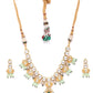 Priyaasi Women Mint Green Pearls Kundan Gold-Polished Jewellery Set - Swadesiicart