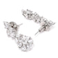 Priyaasi Women American Diamond Silver Plated Leaf Jewellery Set - Swadesiicart