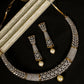 Priyaasi Women Pearls American Diamond Gold Pated Jewellery Set - Noz2Toz