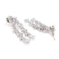 Priyaasi Women Eternal Moondust - American Diamond Silver Plated Leaf Layered Jewellery Set - Swadesiicart