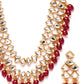 Priyaasi Women Kundan Gold-Polished Jewellery Set - Swadesiicart